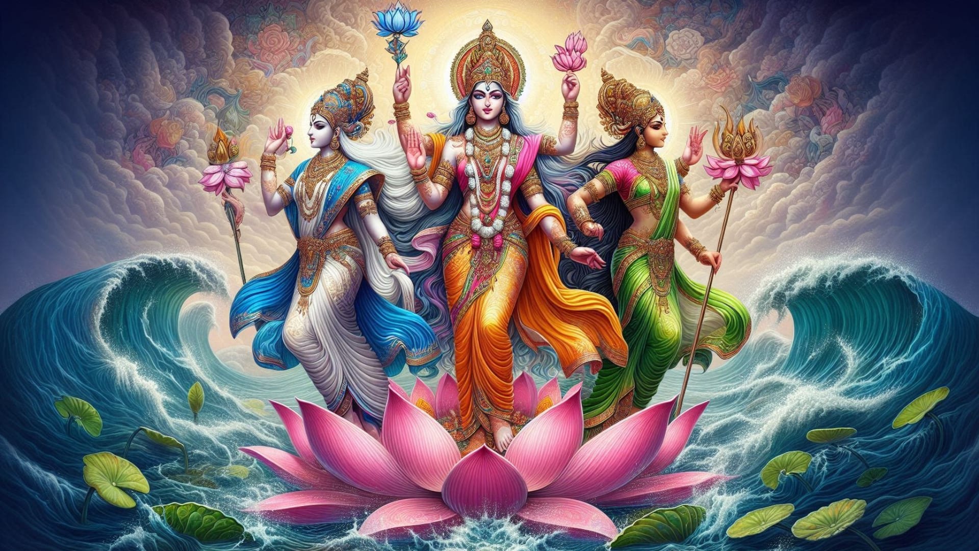 River Goddesses in Hindu
