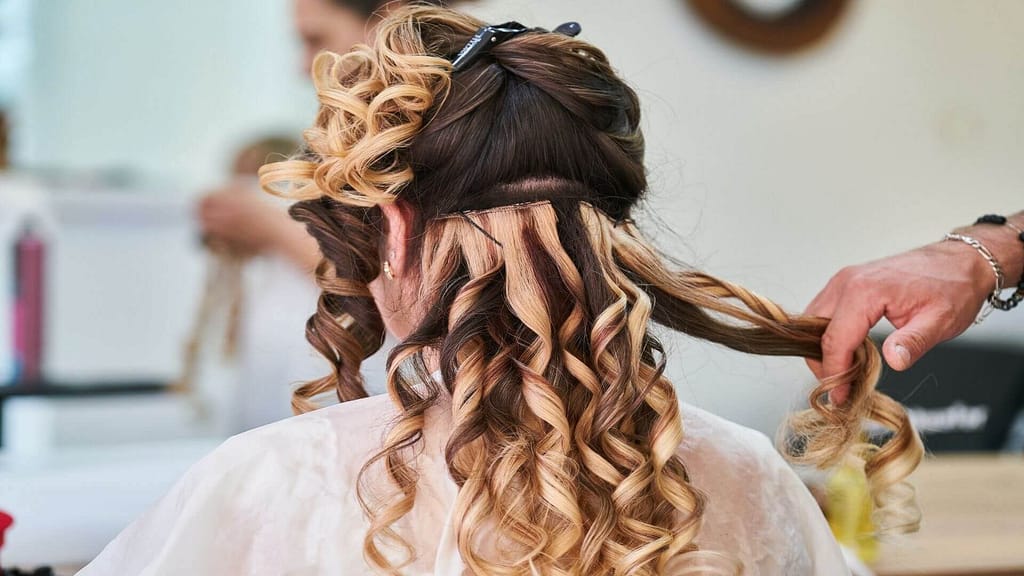Long Curly Formal Updo Hairstyle