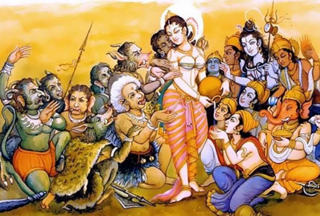 Manifestation of Vishnu in Mohini Avatar