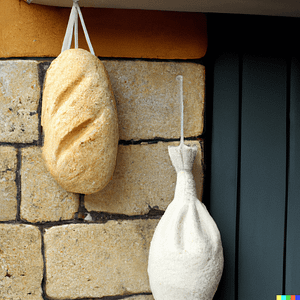 Hanging Loaves Against Doors